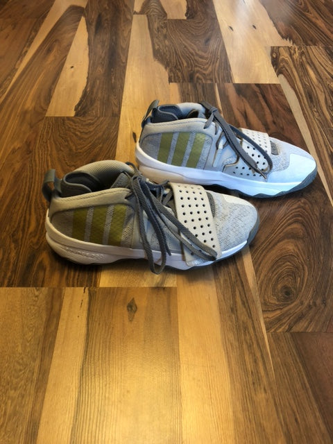 Adidas Dame Lillard 8 Extply Gray/White/Yellow - Size 7