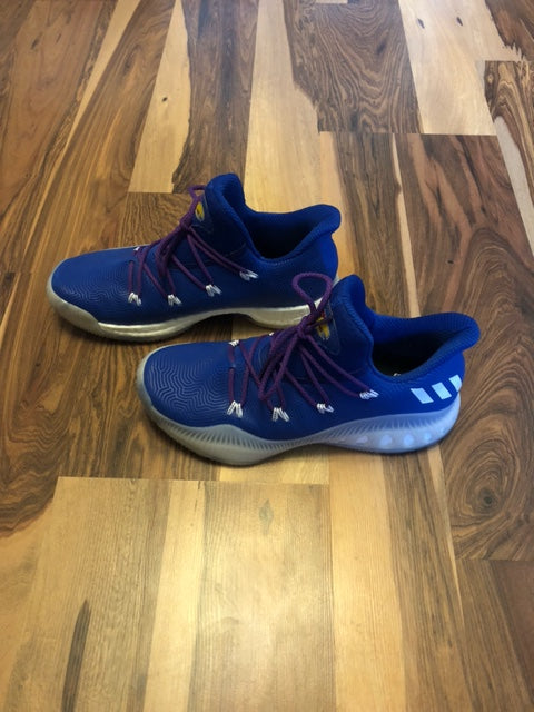 Adidas Andrew Wiggins Kansas Jayhawks Crazy Explosive Low Blue/White - Size 10