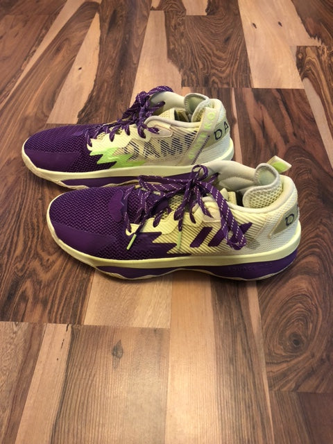 Adidas Damien Lillard 8 - Yellow/Purple - Size 11