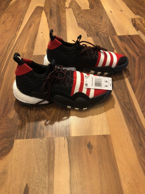 Adidas Trae Young 2 - Black/Red/White - Size 8