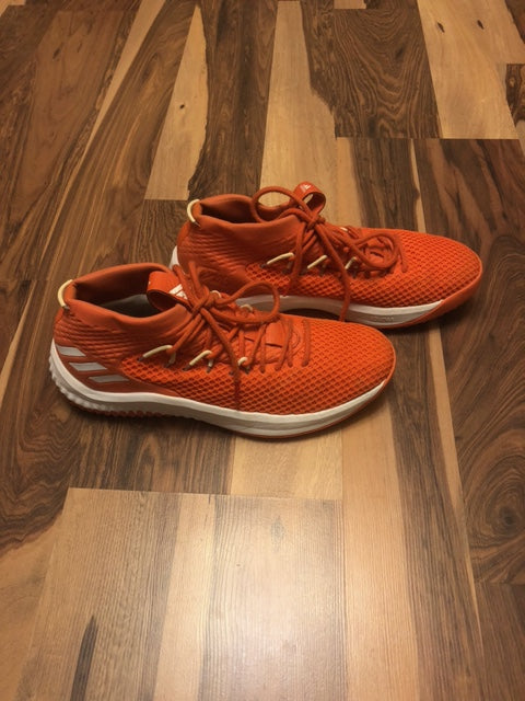 Adidas Damian Lillard 4 Orange/White - Size 11.5