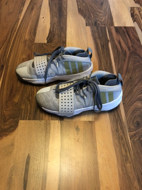 Adidas Dame Lillard 8 Extply Gray/White/Yellow - Size 7