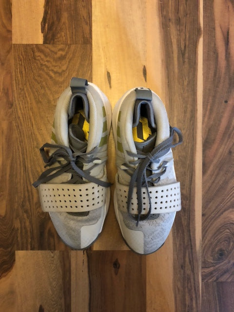 Adidas Dame Lillard 8 Extply Gray/White/Yellow - Size 7