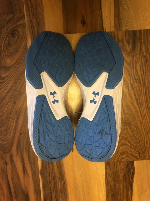 Under Armour White/Blue - Size 12