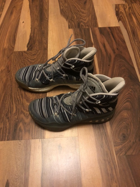 Adidas Crazy Explosive Gray/White/Black - Size 7.5