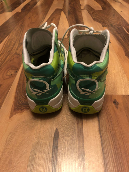 Reebok Question 96 Samples Green/Yellow/White - Size 11.5