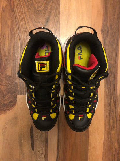 FILA Jerry Stackhouse Spaghetti Black/Red/Yellow- Size 10.5