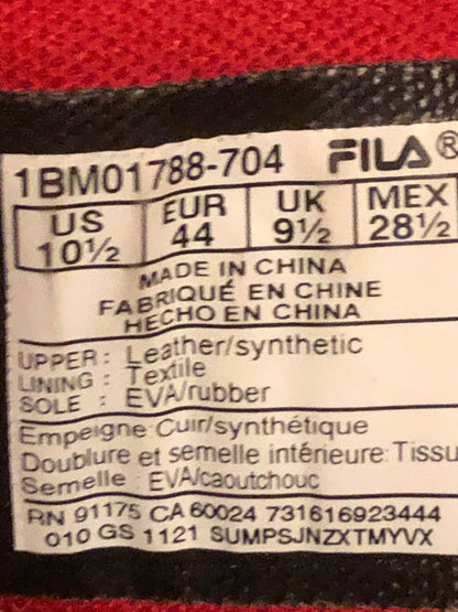 FILA Jerry Stackhouse Spaghetti Black/Red/Yellow- Size 10.5