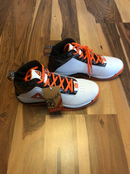 Peak White/Black/Orange - Size 9.5
