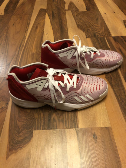 Adidas Donovan Mitchell 4 - Red/Silver - Size 14.5