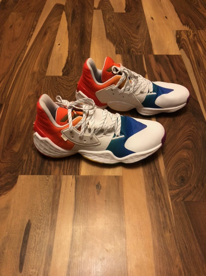 Adidas Harden 4 - Orange/White/Blue - Size 12