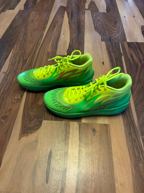 Puma Melo 02 Slime Green Yellow Red - Size 12