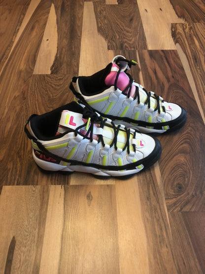 Fila Jerry Stackhouse Spaghetti White/Pink/Yellow - Size 9W