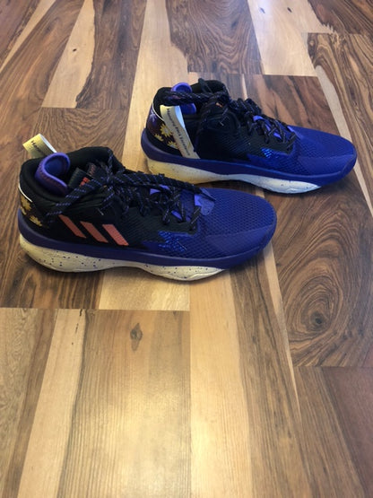 Adidas Dame 8 Purple/Yellow/Orange - Size 8.5
