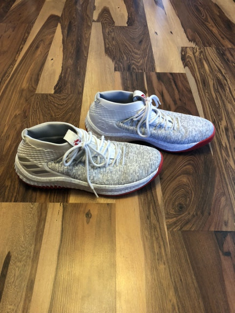 Adidas Dame 4 White/Red - Size 12