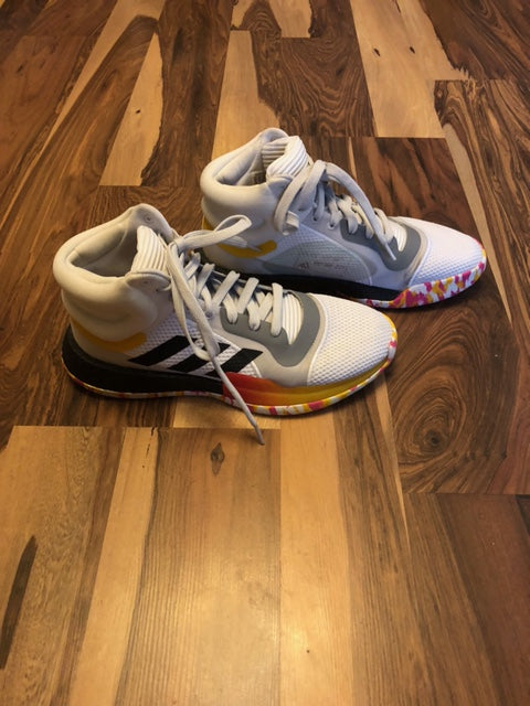 Adidas Marquee Boost White/Yellow/Gray - Size 11