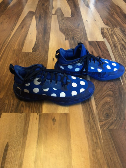 Adidas James Harden 5 Blue/White Polka Dot - Size 11