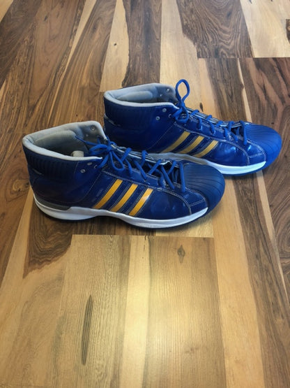 Adidas Pro Blue/White/Yellow - Size 14