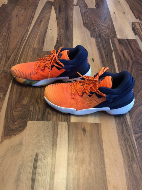 Adidas Donovan Mitchell 2 Orange/Blue/White - Size 10.5