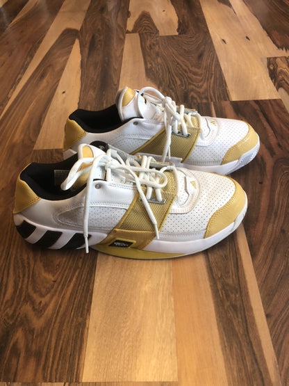 Adidas Gil Restomod 60 pt Game  White/Yellow  - Size 11