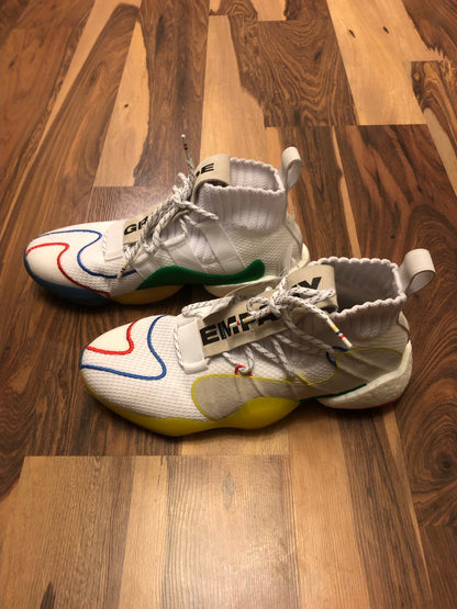 Adidas Pharrell Williams Crazy BYW White/Yellow/Blue/Green - Size 11.5