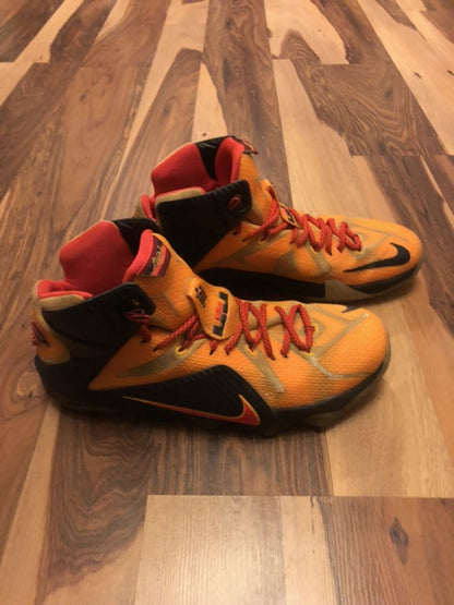 Nike Lebron 12 Orange/Black - Size 11.5