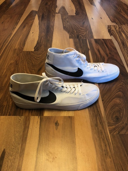 Nike Blazer Canvas White/Black - Size 11