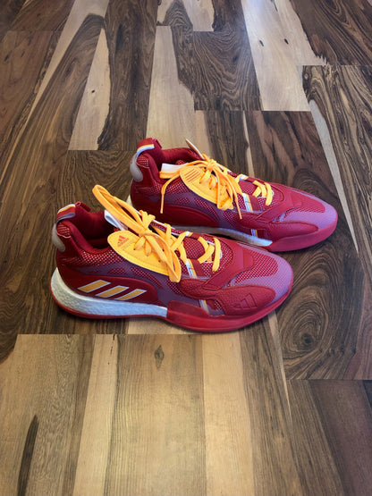 Adidas Boost Atlanta Hawks Red/Yellow/White - Size 12