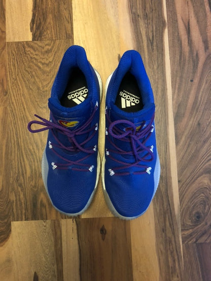 Adidas Andrew Wiggins Kansas Jayhawks Crazy Explosive Low Blue/White - Size 10