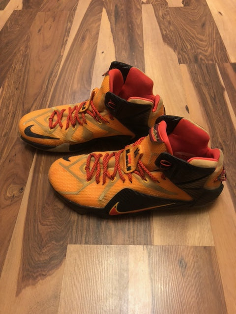 Nike Lebron 12 Orange/Black - Size 11.5