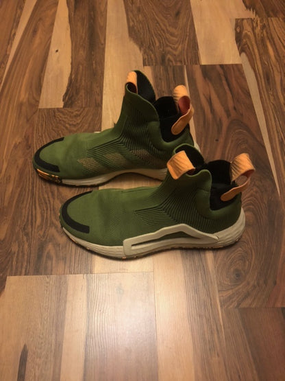 Adidas Next Level Olive Green/Orange/White - Size 11