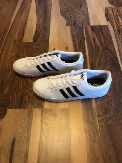 Adidas Grand Court White/Black - Size 12
