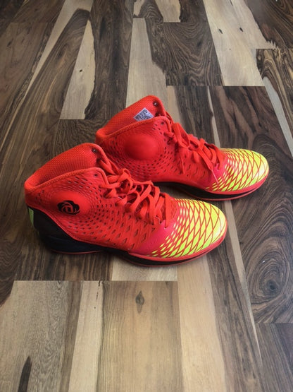 Adidas Derrick Rose Orange/Yellow - Size 11