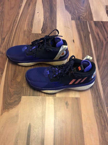 Adidas Dame 8 Purple/Yellow/Orange - Size 8.5