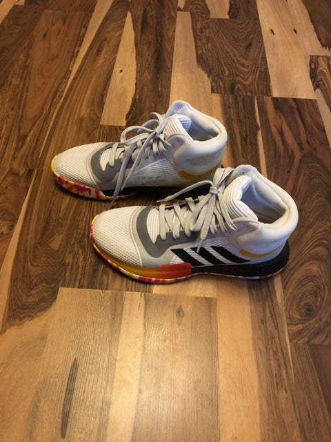 Adidas Marquee Boost White/Yellow/Gray - Size 11
