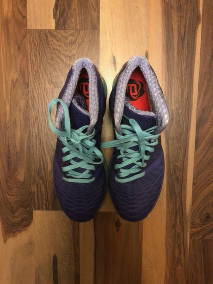 Adidas Derrick Rose Purple/Green - Size 12