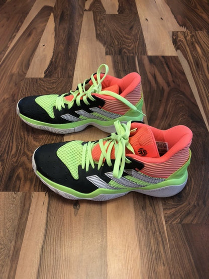 Adidas James Harden Step Back - Green/Black/Orange - Size 9