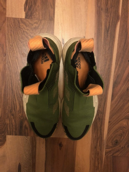 Adidas Next Level Olive Green/Orange/White - Size 11