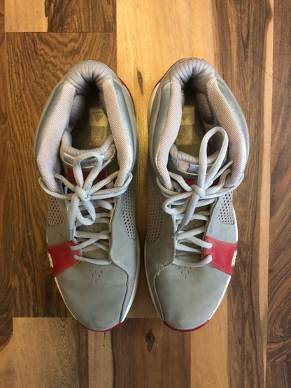 Adidas T Mac Gray/Red/White - Size 12