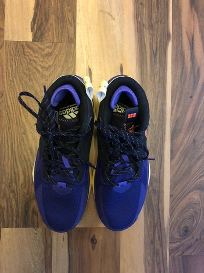 Adidas Dame 8 Purple/Yellow/Orange - Size 8.5