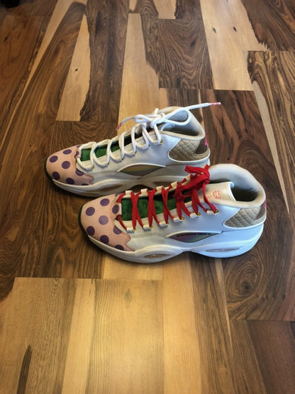 Reebok Allen Iverson "Question Candyland" White/Pink/Green - Size 12