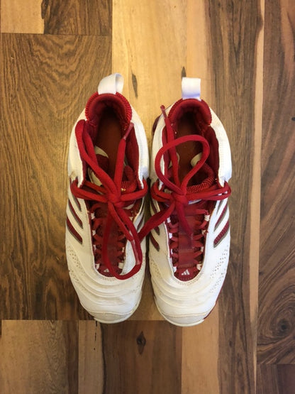 Adidas Pro Red/White - Size 7.5