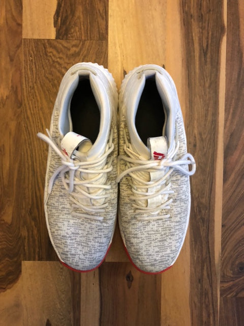 Adidas Dame 4 White/Red - Size 12