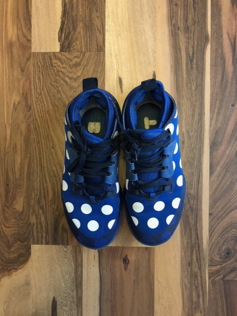 Adidas James Harden Blue/White Polka Dot - Size 8
