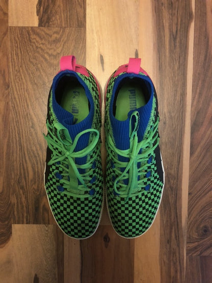 Puma Clyde Court Green/Pink/Blue - Size 10.5