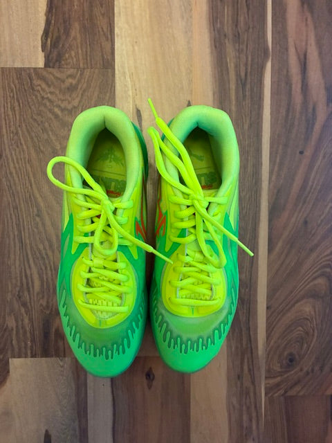 Puma Melo 02 Slime Green Yellow Red - Size 12