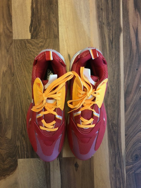 Adidas Boost Atlanta Hawks Red/Yellow/White - Size 12