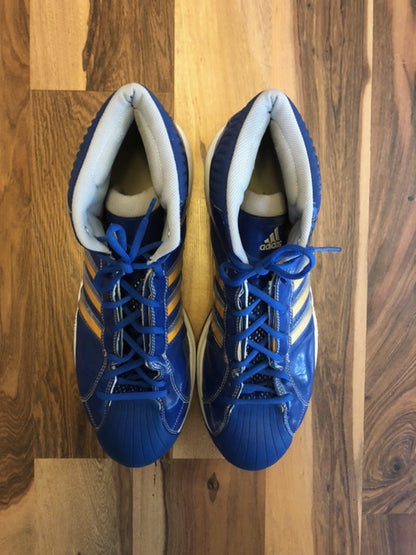 Adidas Pro Blue/White/Yellow - Size 14