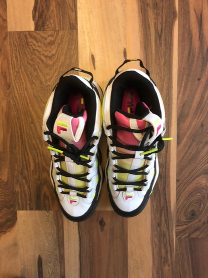 Fila Jerry Stackhouse Spaghetti White/Pink/Yellow - Size 9W