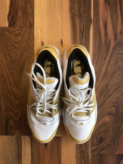 Adidas Gil Restomod 60 pt Game  White/Yellow  - Size 11